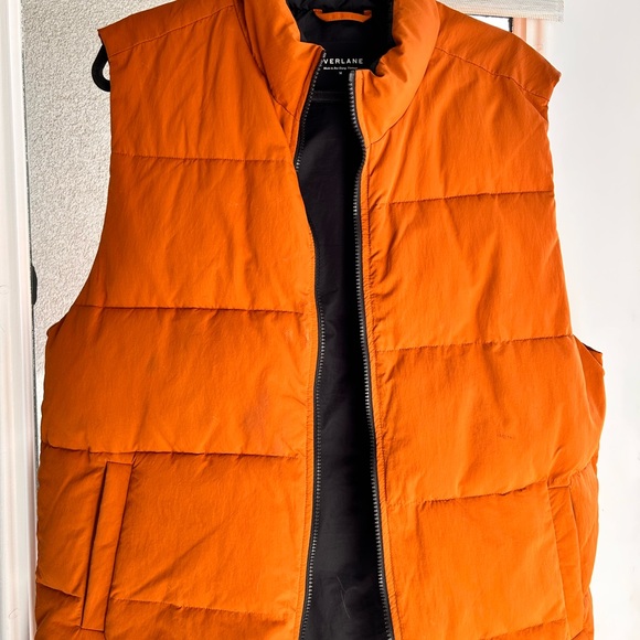 Everlane Jackets & Blazers - Everlane Orange Puffer Vest